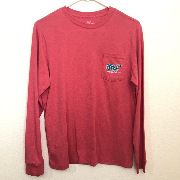 VINEYARD VINES Girls Large (16) Santa Hat Whale Christmas Long Sleeve Tee FLAW - Picture 2 of 12